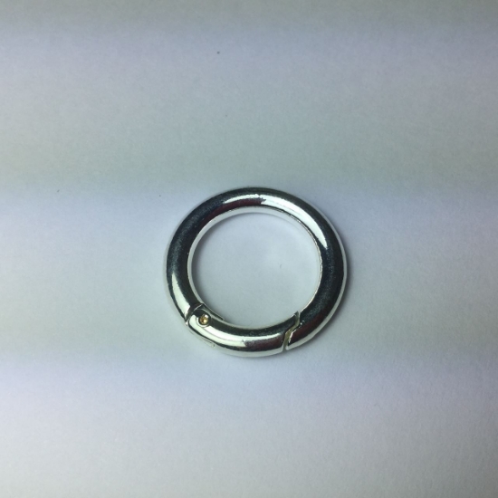Picture of Clic Clasp 25x4mm round Silver x1