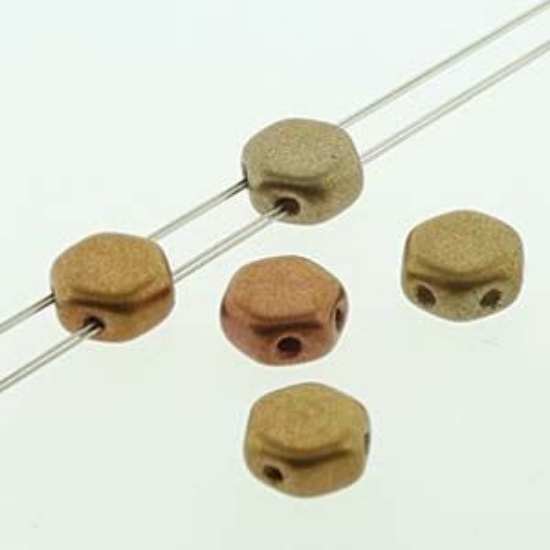Picture of Honeycomb 6mm Crystal Gold Rainbow x30