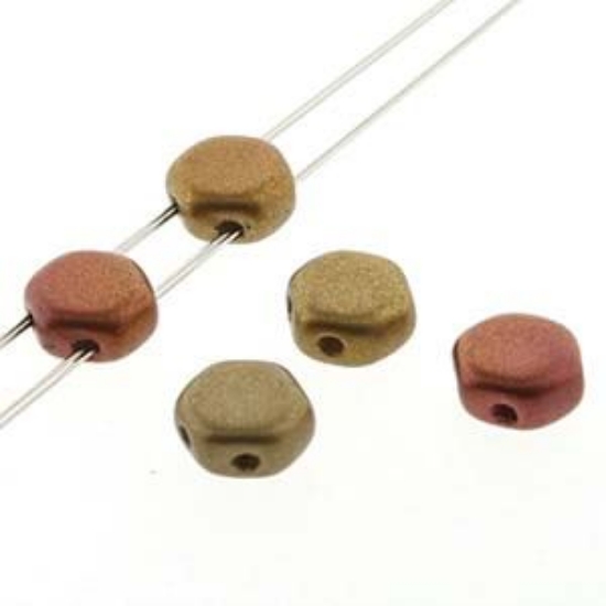 Picture of Honeycomb 6mm Crystal Dark Gold Rainbow x30