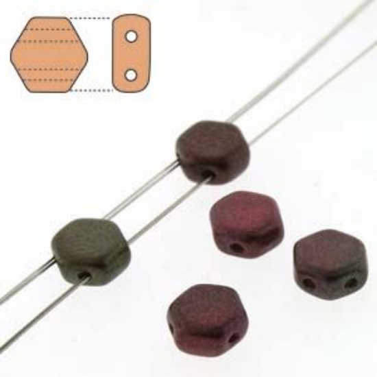 Picture of Honeycomb 6mm Crystal Violet Rainbow x30