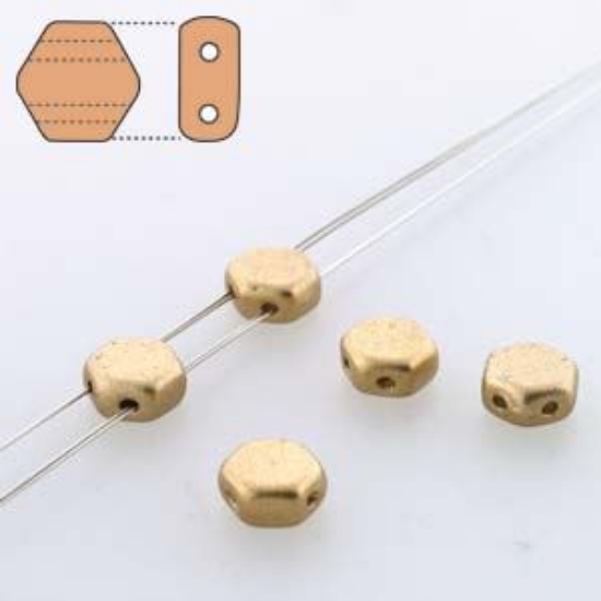 Picture of Honeycomb 6mm Bronze Pale Gold x30