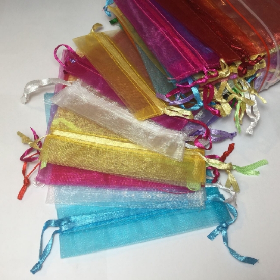 Picture of Organza Pouch 12x10cm Color Mix x20