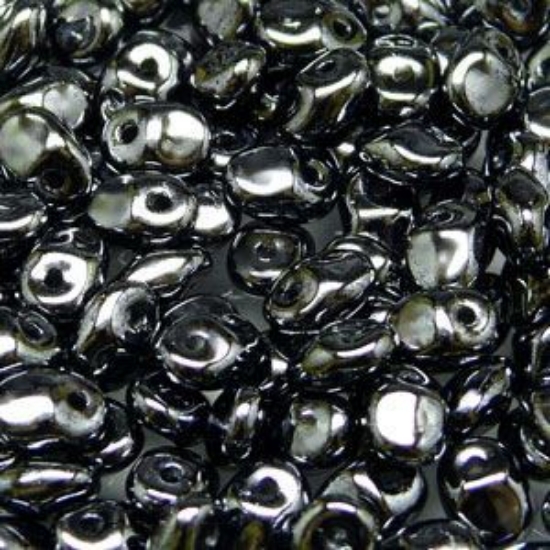 Picture of Superuno 2.5x5mm Jet Hematite x10g