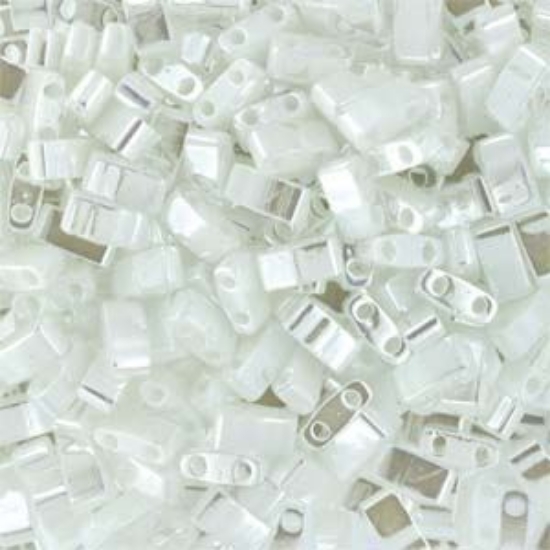 Picture of Miyuki Half Tila 420 White Pearl Ceylon x5g