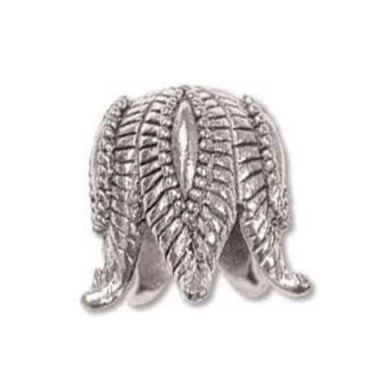 Picture of Cone Ornate Sepal Ø9 mm Antique Silver x1
