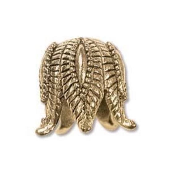 Picture of Cone Ornate Sepal Ø9mm Antique Gold x1