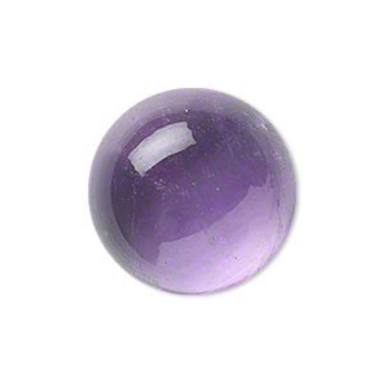 Picture of Cabochon Amethyst 8mm round x1
