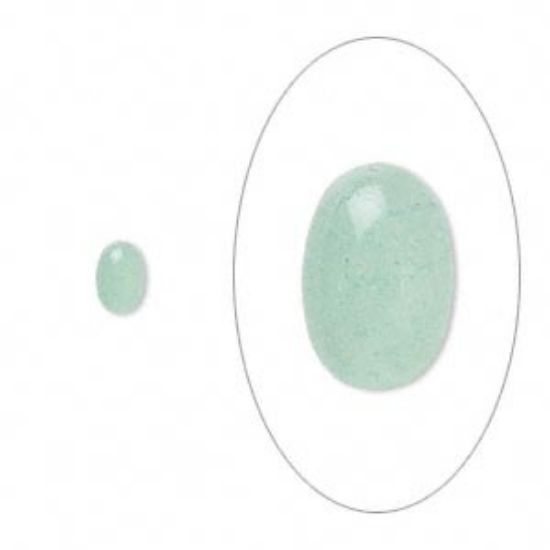 Picture of Cabochon aventurine (natural) 6x4mm oval x1