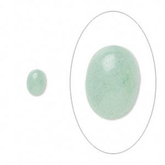 Picture of Cabochon aventurine (natural) 7x5mm oval x1
