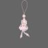 Picture of Zipper pull Beaded Ballerina Pink x1