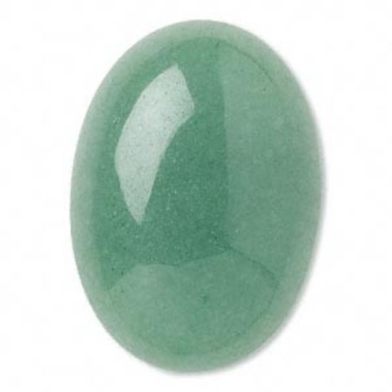 Picture of Cabochon, aventurijn (natuurlijk), 25x18mm ovaal.