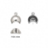 Picture of 925 Silver Cord End 10x9 mm half moon fits 6-8mm round bead x2