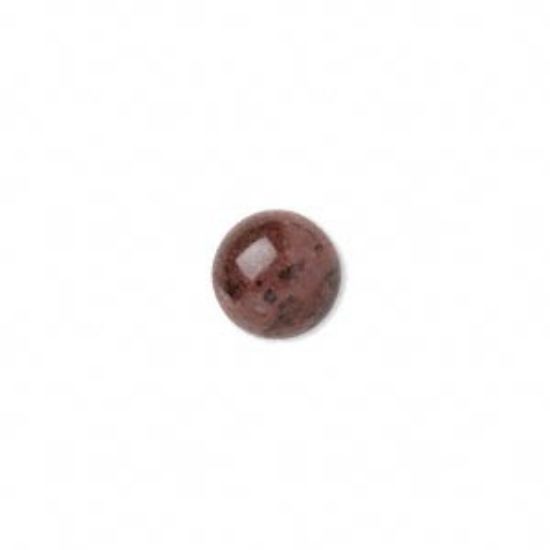 Picture of Cabochon mahogany obsidian (natural) 10mm round x1