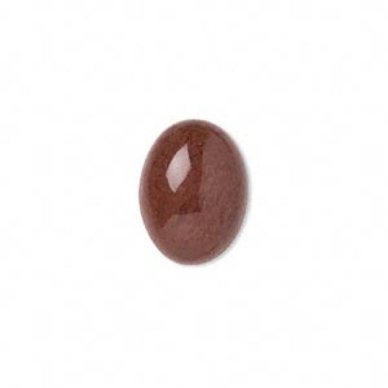 Picture of Cabochon mahogany obsidian (natural) 16x12mm oval x1