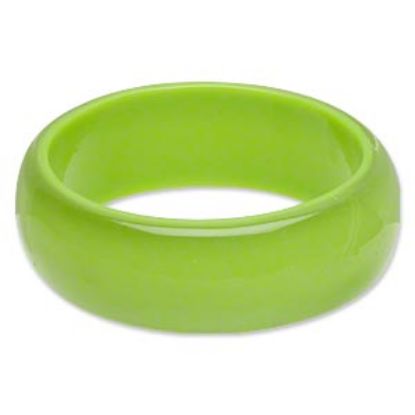 Image de Bangle Bracelet Resin 25mm Lime Green x1