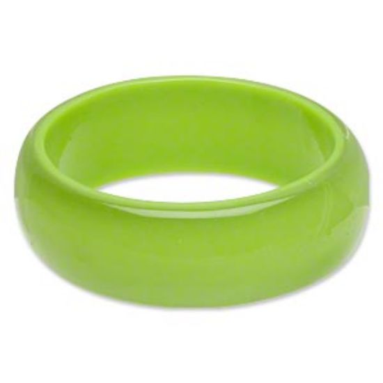 Picture of Bangle Bracelet Resin 25mm Lime Green x1