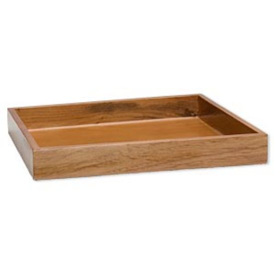 Picture of Display tray wood Half Tray Brown  x1