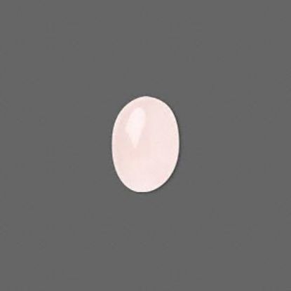 Bild von Cabochon rose quartz (natural) 14x10mm oval x1