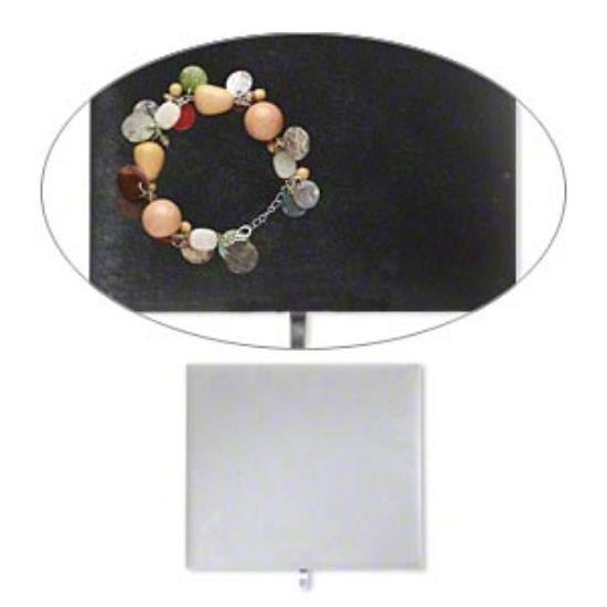 Picture of Display insert Half Tray Necklace and Bracelet velvet Grey x1