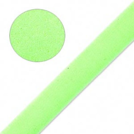 Picture of Elastic Ribbon Velvet 10mm Lime Green x1m