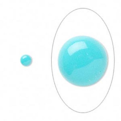 Afbeelding van Cabochon Sleeping Beauty Turquoise (stabilized) 4mm round x1