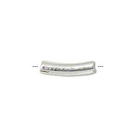 Picture of Curved Tube 5x1mm Silver Plated x10