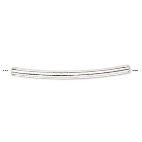 Picture of Curved tube 21x1.5mm Silver Plated x10