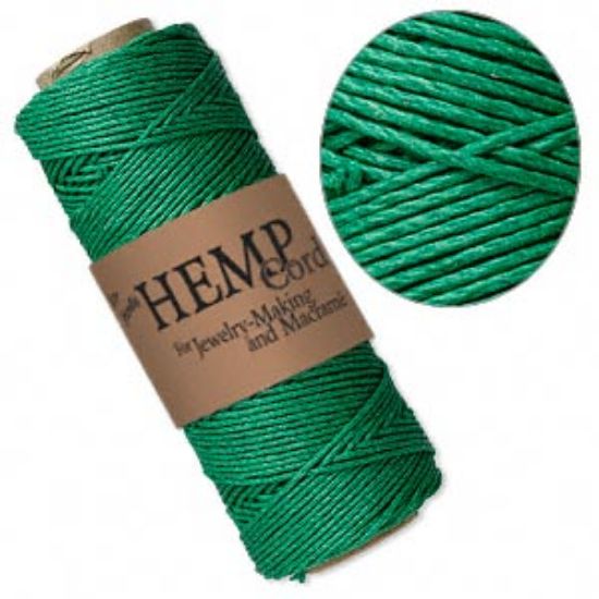 Picture of Hemp Cord 1mm Green x62m