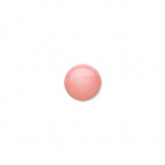 Picture of Cabochon coral (dyed) pink 10mm round x1