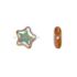 Picture of Flat Star Bead 12mm Light Topaz AB x15