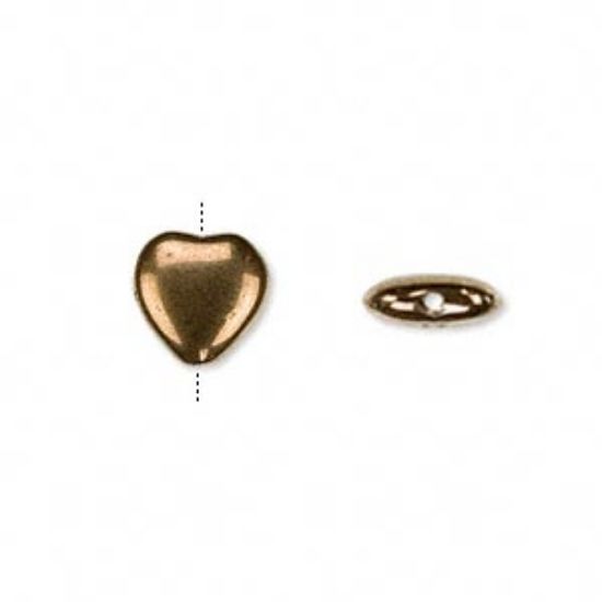 Picture of Hearts 10mm Light Bronze x10