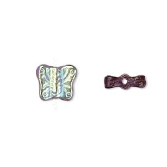 Picture of Butterfly Bead 11x9 mm Amethyst AB x10