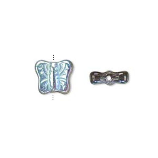 Picture of Butterfly Bead 11x9mm Black Diamond AB x10