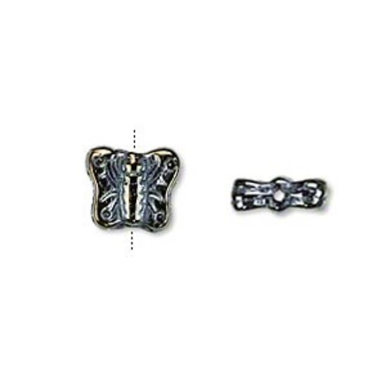Picture of Butterfly Bead 11x9 mm Iris Brown x10