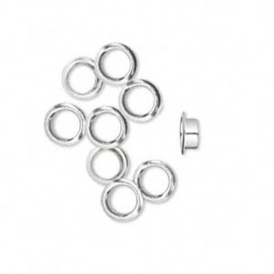 Picture of 925 Silver Grommet Round 6mm Ø4mm x2