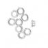 Picture of 925 Silver Grommet Round 6mm Ø4mm x2