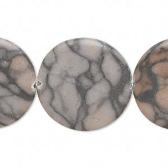 Picture of canyon marble (natural) 19x4mm-28x7mm flat round x38cm