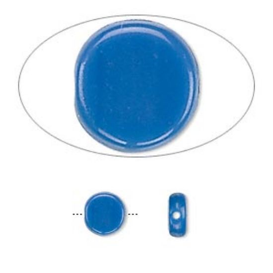 Picture of Preciosa Coin 7 mm Opaque Blue x20