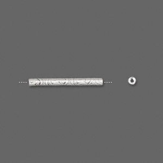 Picture of 925 Silver 20x1.5mm round Tube Antiqued x1