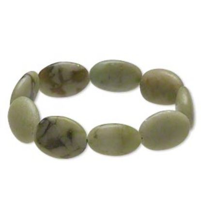 Image de Stretch Bracelet new "Jade" (dyed) Green 17,8cm 