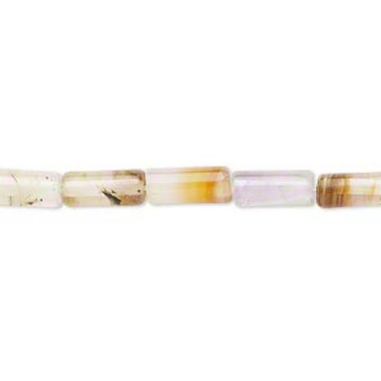 Picture of Tigerskin Glass 9x5mm-10x5mm round tube x36cm