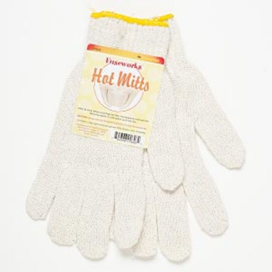 Picture of Gloves Medium polyester and cotton White. Sold per pair.