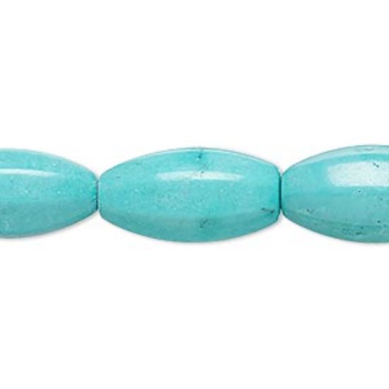 Picture of Magnesite (stabilized) 8-sided oval 21x11mm x38cm