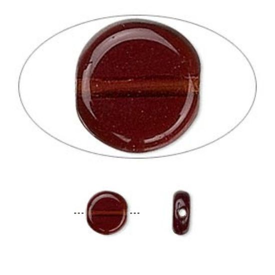 Picture of Preciosa Coin 7mm Garnet Red x20