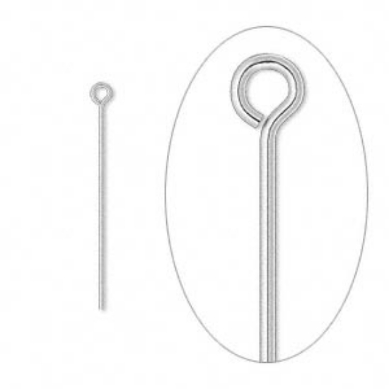 Picture of 925 Silver Eye Pin 25mm x4