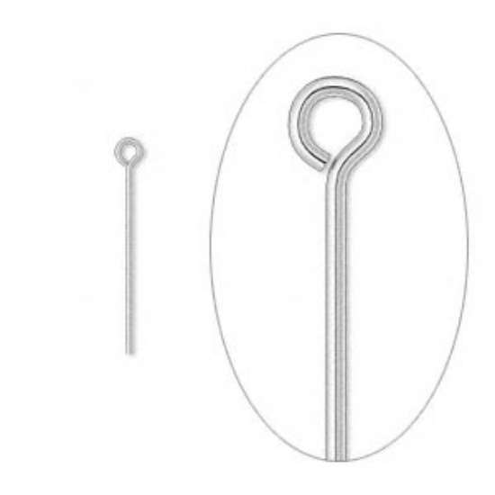 Picture of 925 Silver Eye Pin 19mm x4