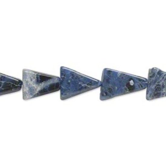 Picture of Sodalite 10mm hand-cut flat triangle  x35cm