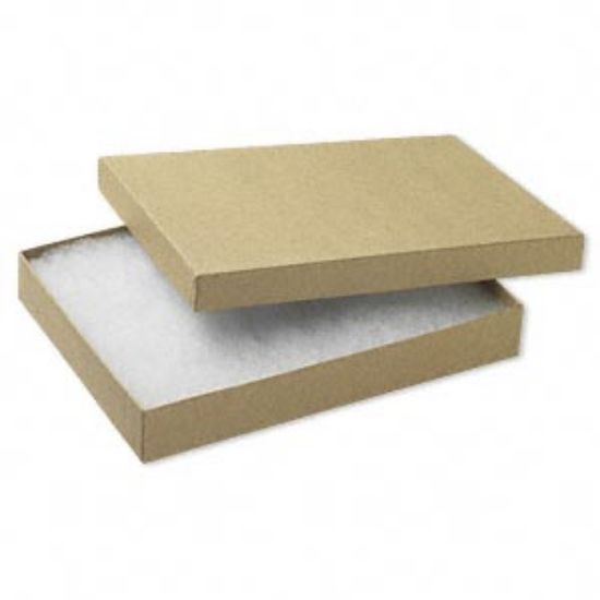 Picture of Box Paper Cotton-Filled 18x13cm Kraft x1