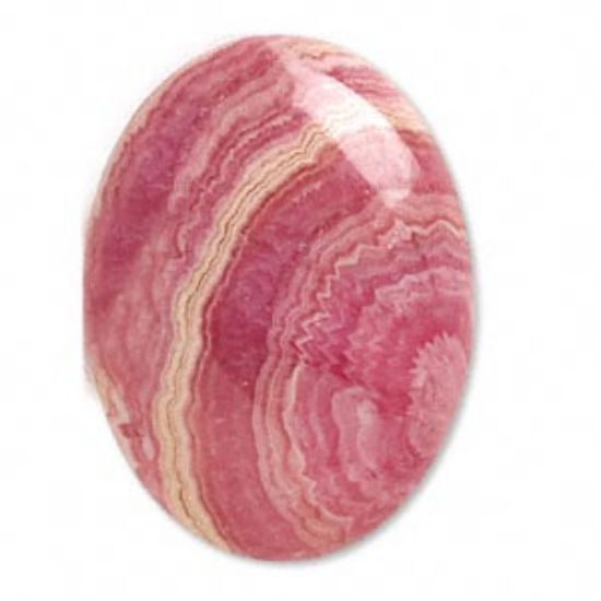 Picture of Cabochon Rhodochrosite (natural) 30x22mm oval x1
