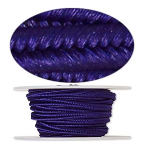 Picture of Soutache Cord  polyester 3.5mm Dark Purple x1m
